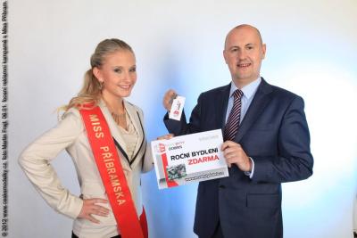 Focení vítězky Miss Příbramska pro reklamní kampan