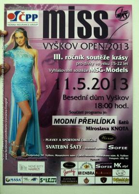 Finále Miss Vyskov Open 2013